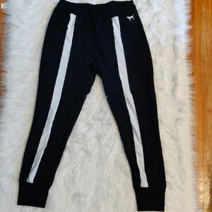 Black high-waisted  VS PINK joggers